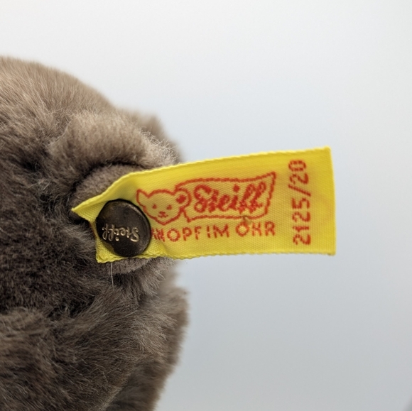 Vintage Steiff 2125/20 Stuffed Beaver 8" Made In Western Germany Ear Button Tag - Picture 8 of 14
